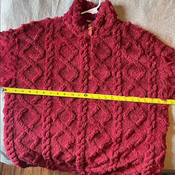 Cozy Red Sherpa Jacket - Picture 5 of 5